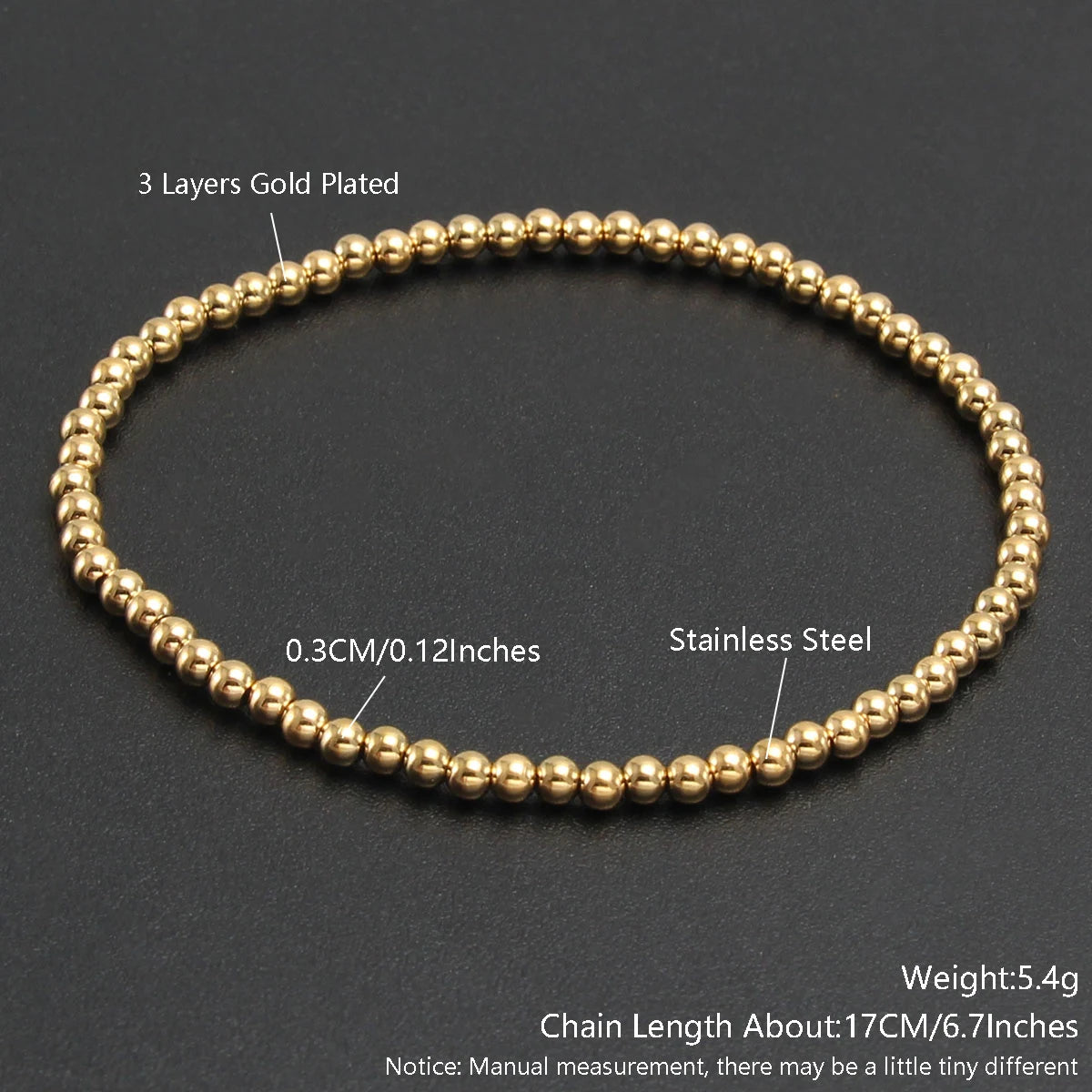 Golden Sphere Luxe Bracelet Set