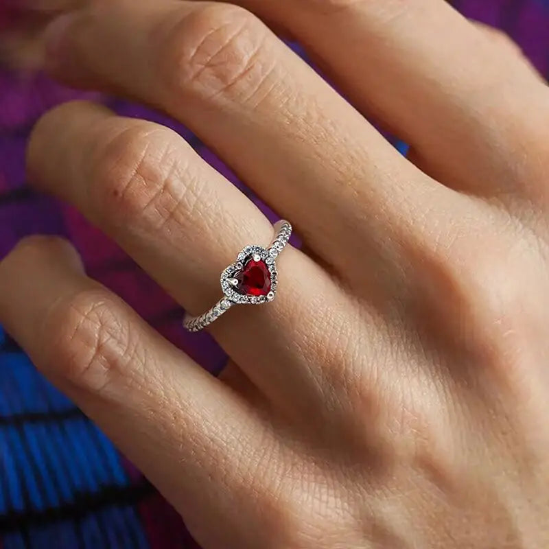 Eternal Scarlet Heart Ring