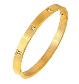 Luxe Geo Crystal Bangle