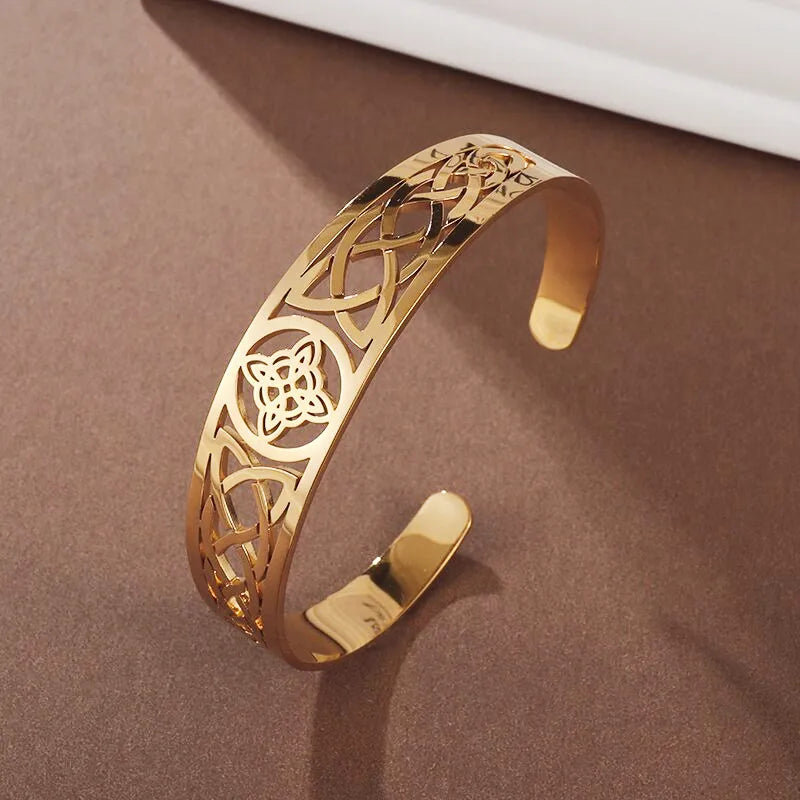 Celtic Heritage Engraved Cuff