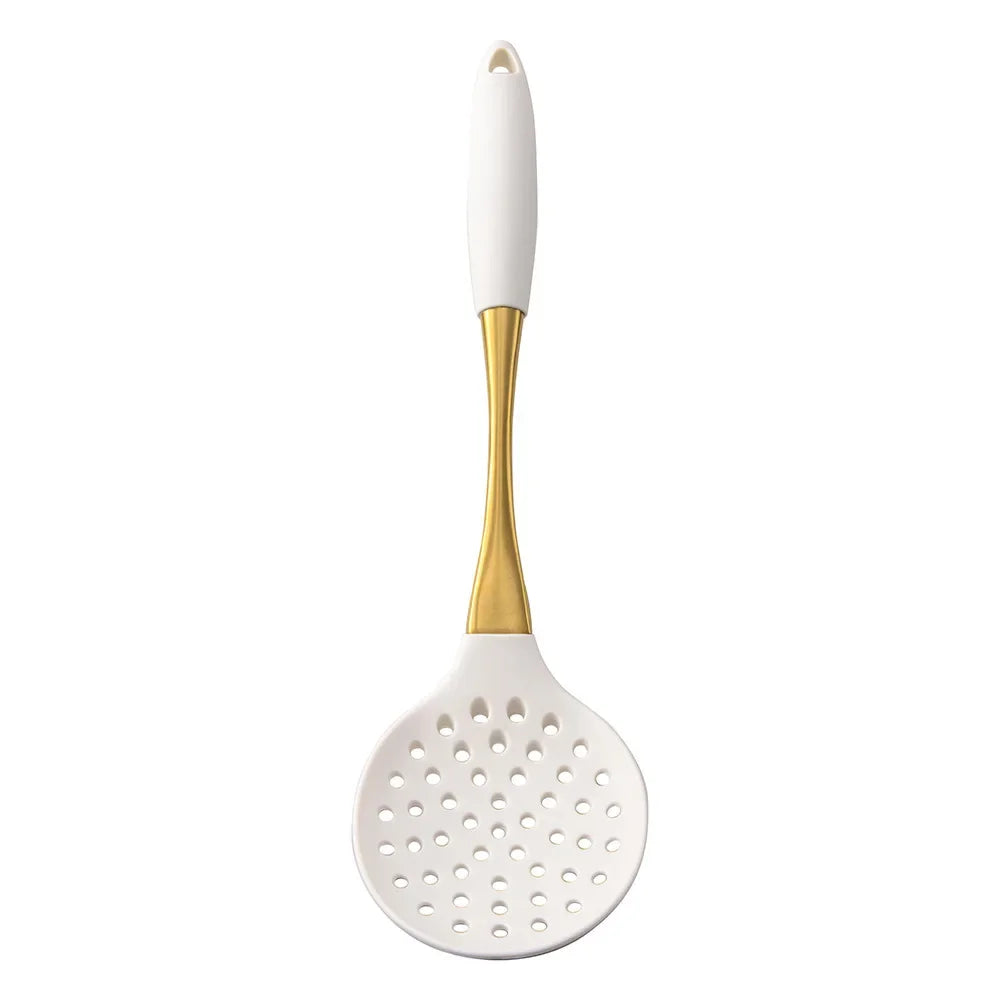 LuxeGold Silicone Kitchen Utensil Set