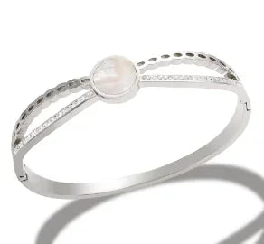 Luxe Five-Stone Crystal Bangle