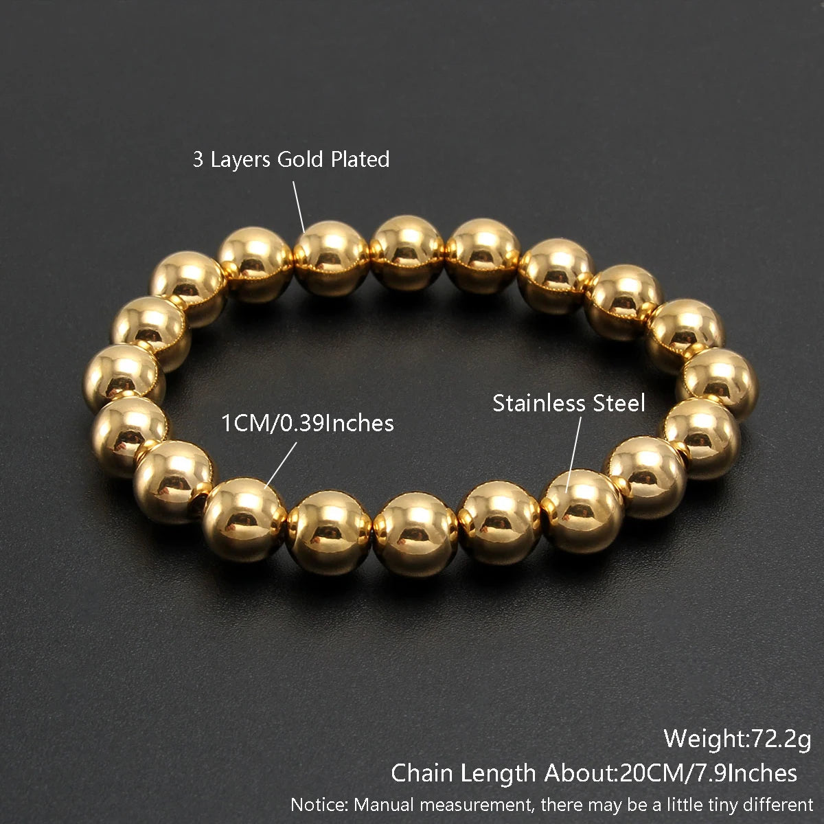 Golden Sphere Luxe Bracelet Set