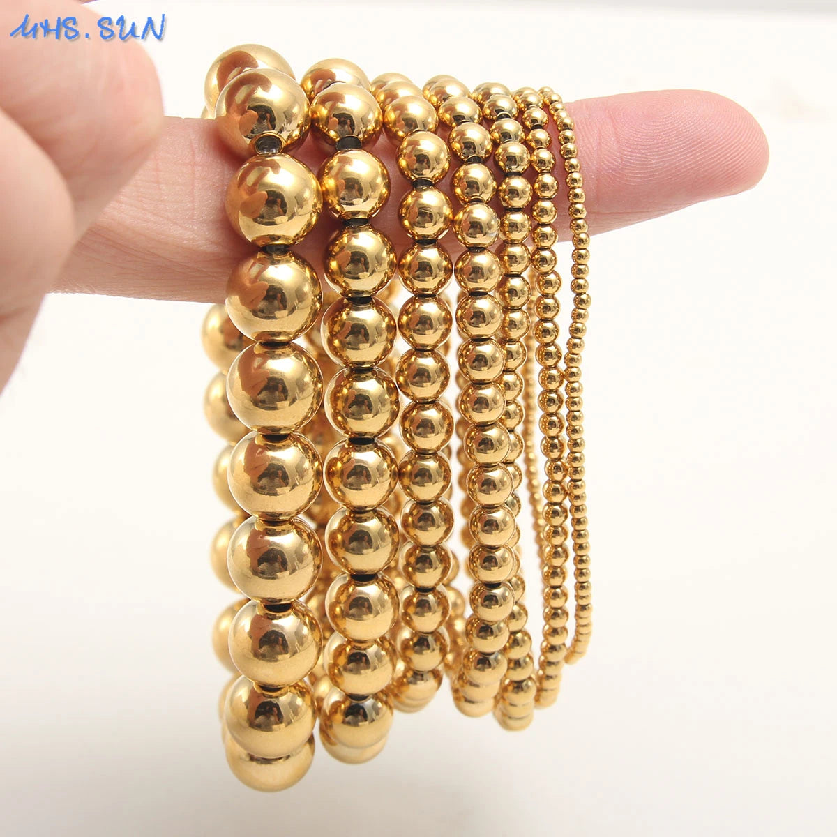 Golden Sphere Luxe Bracelet Set