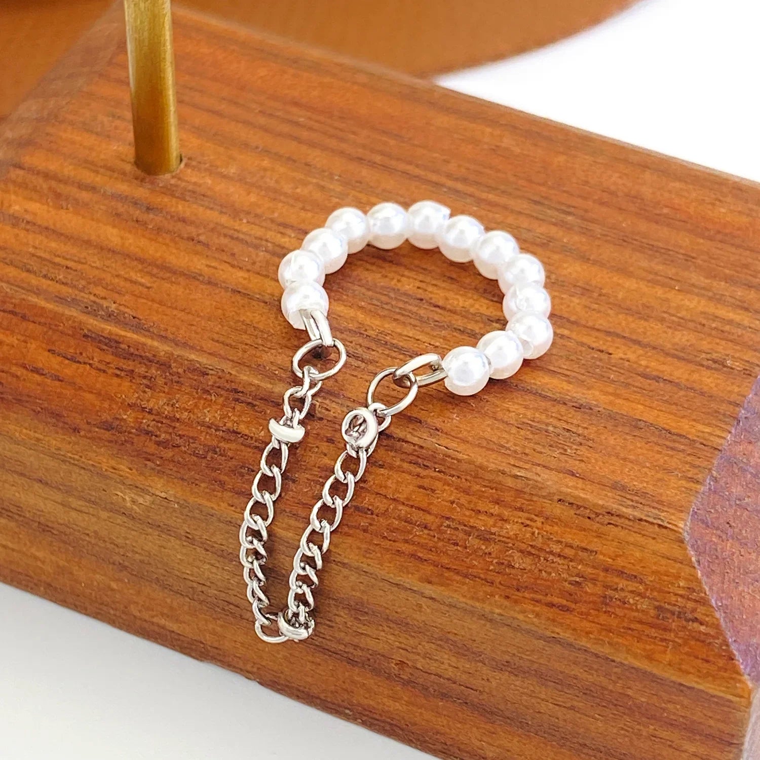 Golden ChainWave Ear Cuff