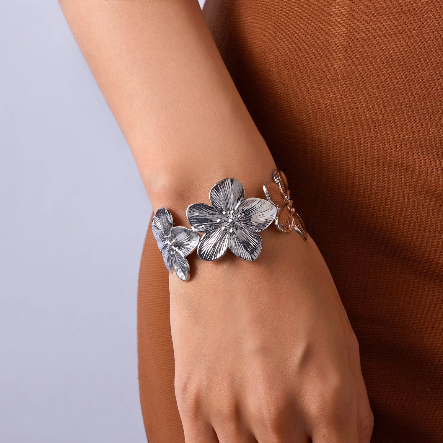 Blossom Glow Floral Cuff