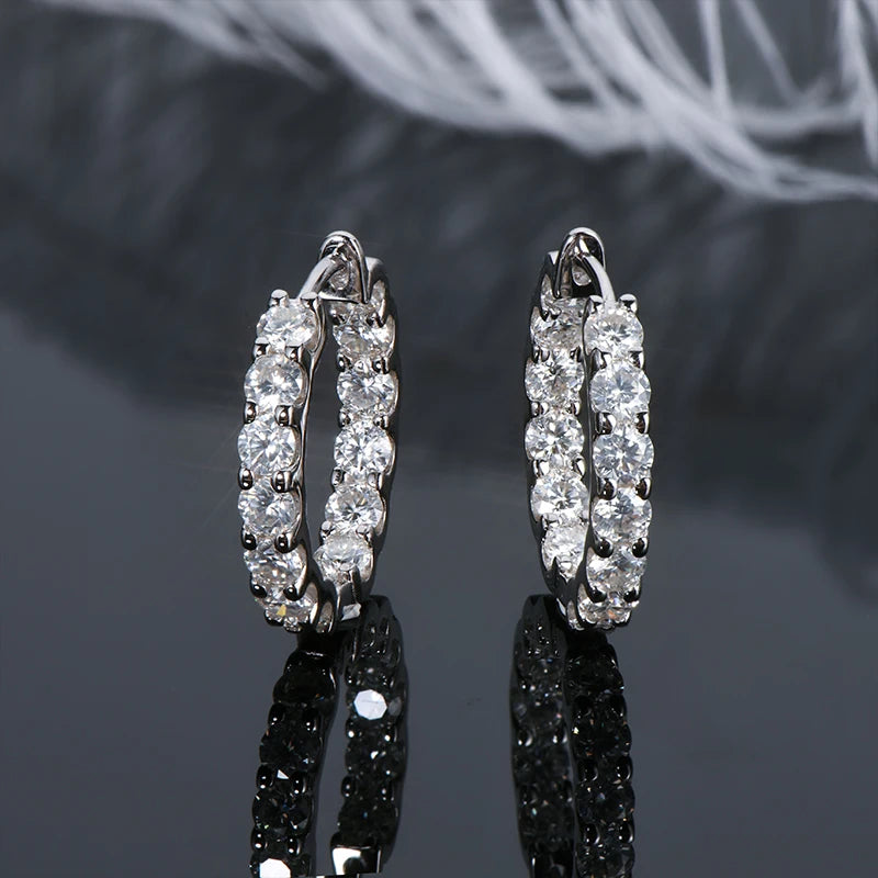 Crystal Luxe Hoop Earrings