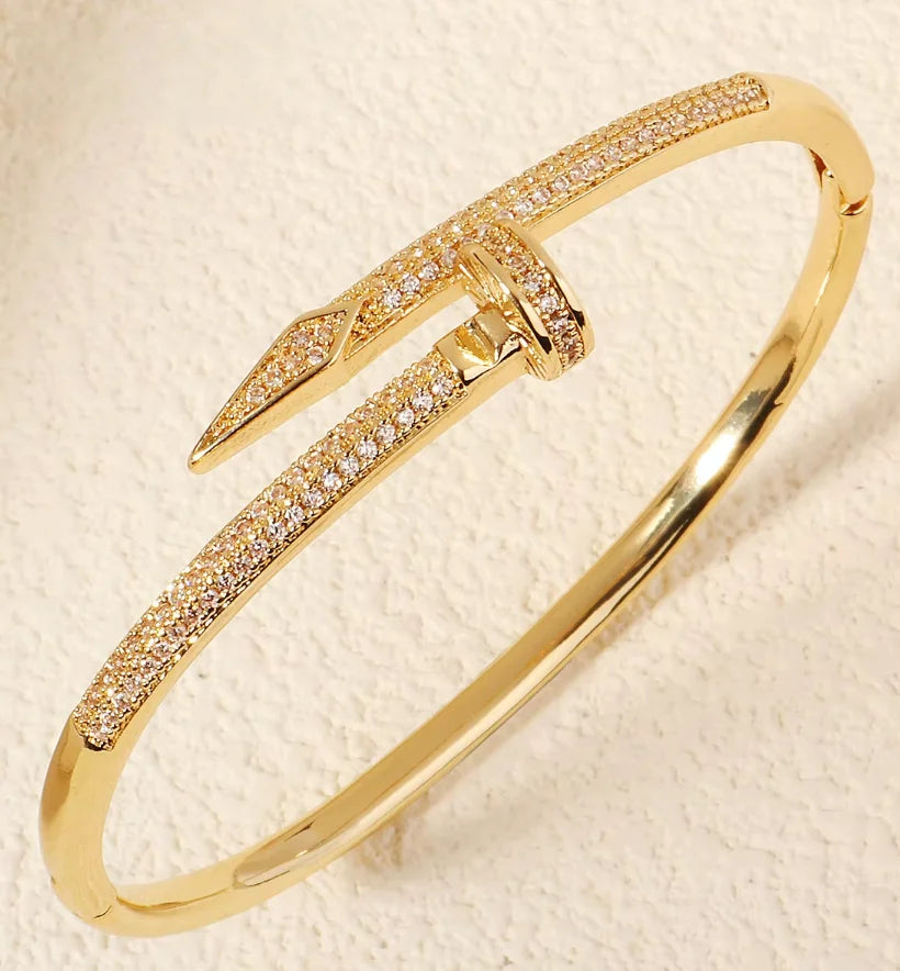 Golden Nail Luxe Bangle