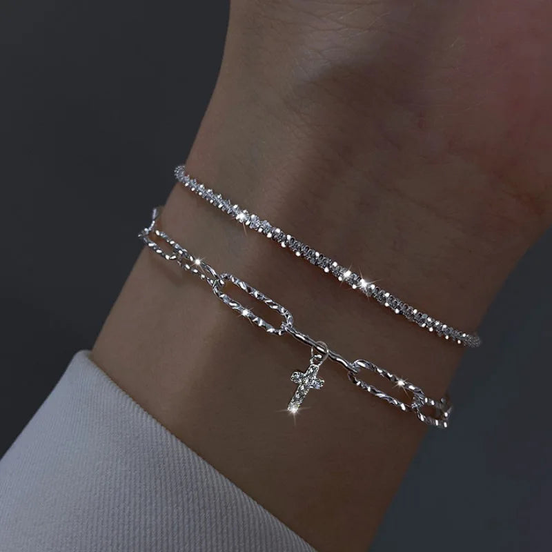 Silver Serenity Multi-Strand Bracelet