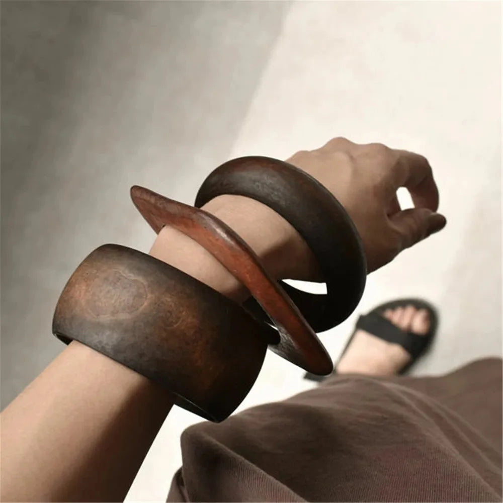 Rustic Soul Wooden Bangle Set