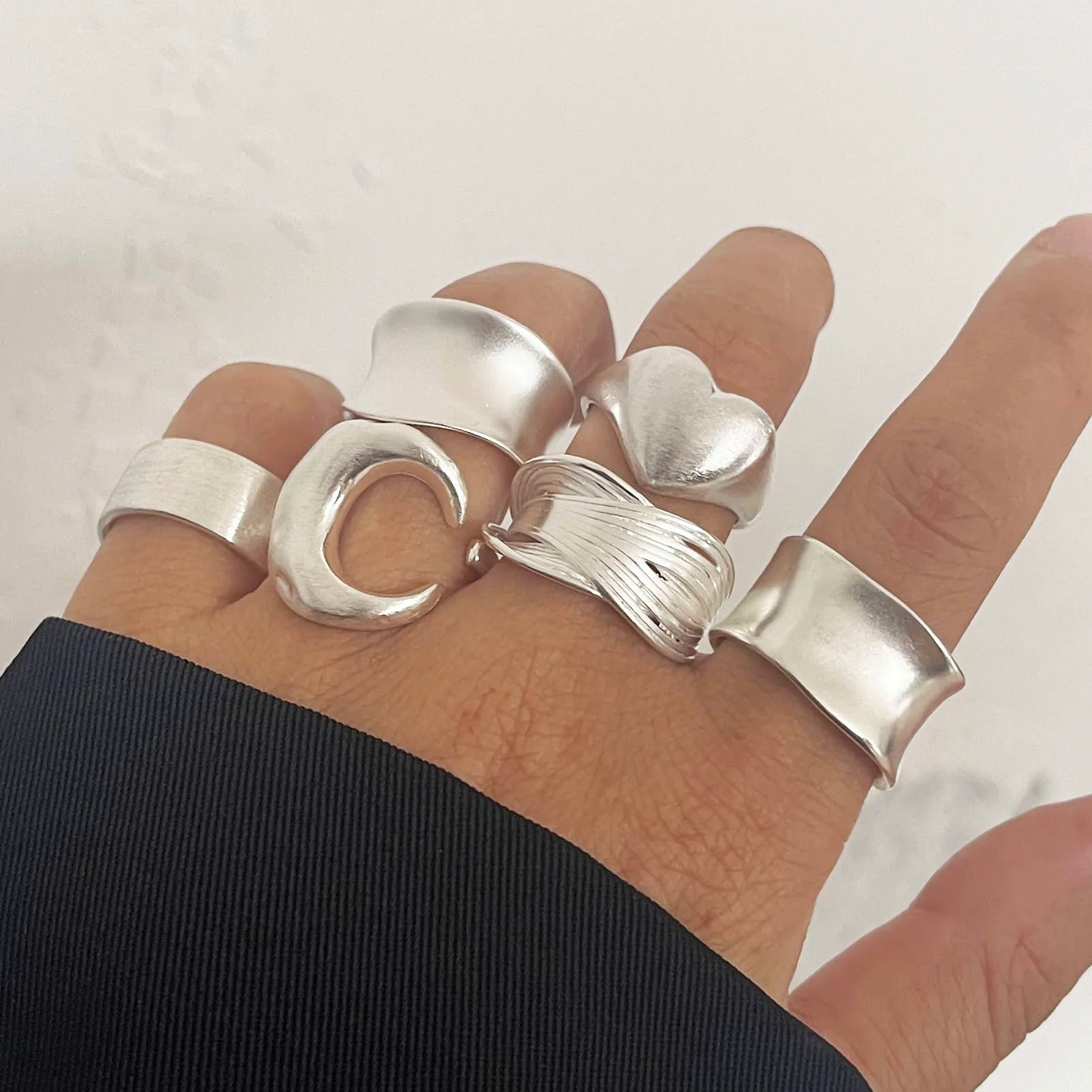 LunaSilva Sterling Silver Ring Set