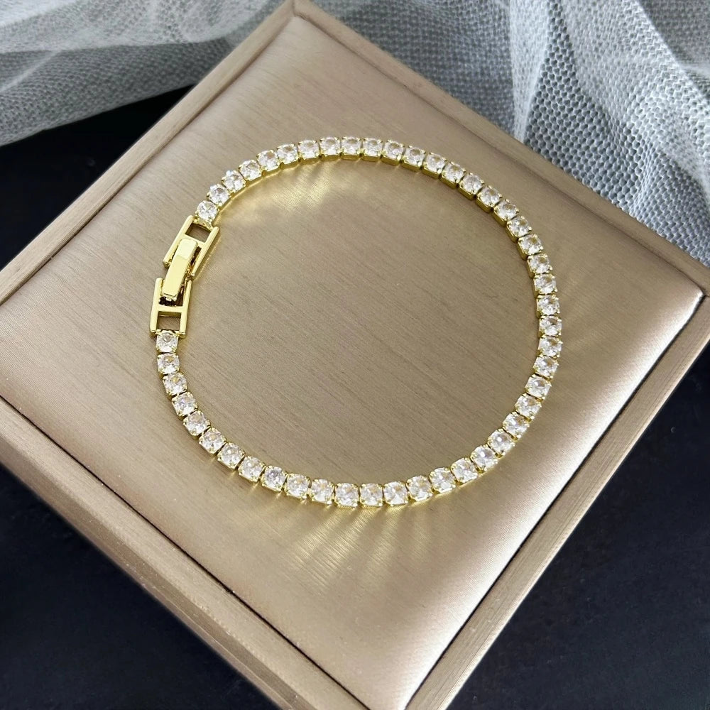 Aurora Gold Tennis Bracelet