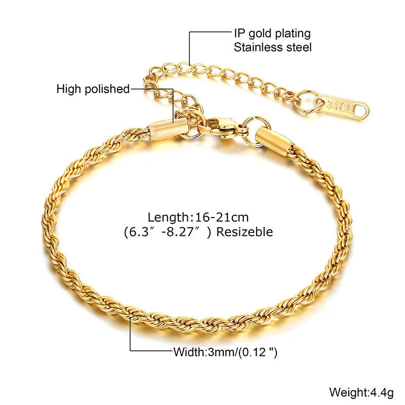 Golden Luxe Layered Bracelet Set