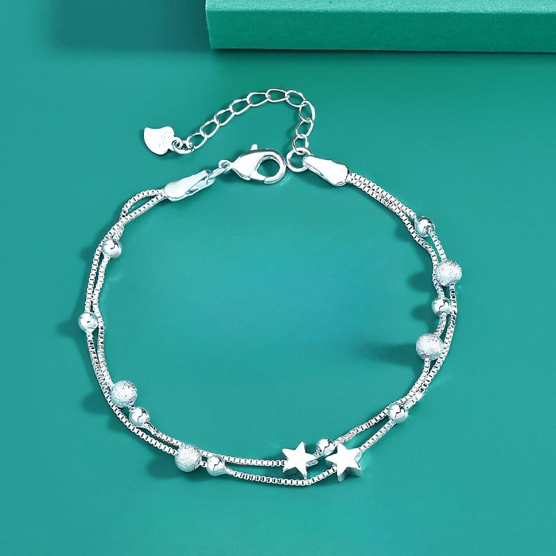 Silver Serenity Multi-Strand Bracelet