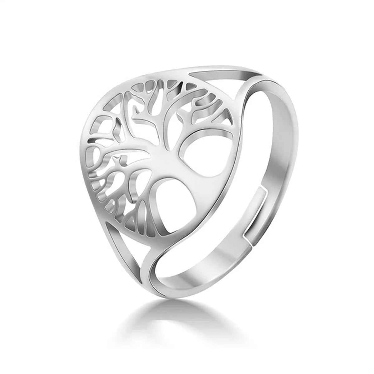 Tree of Life Gold Statement Ring