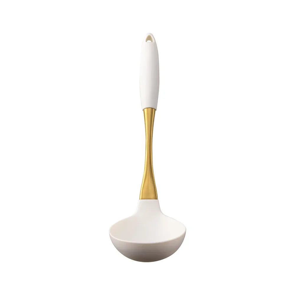 LuxeGold Silicone Kitchen Utensil Set