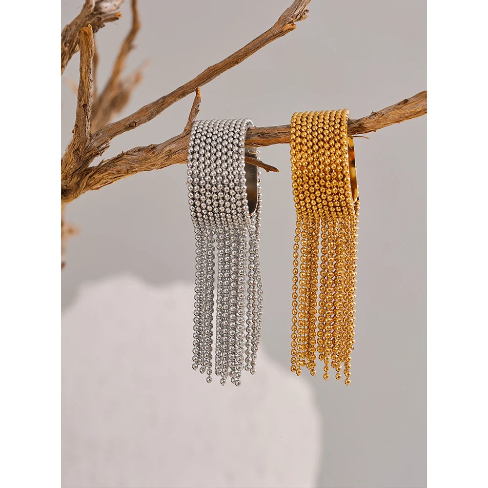 Golden Cascade Statement Cuff