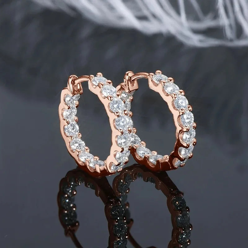Crystal Luxe Hoop Earrings