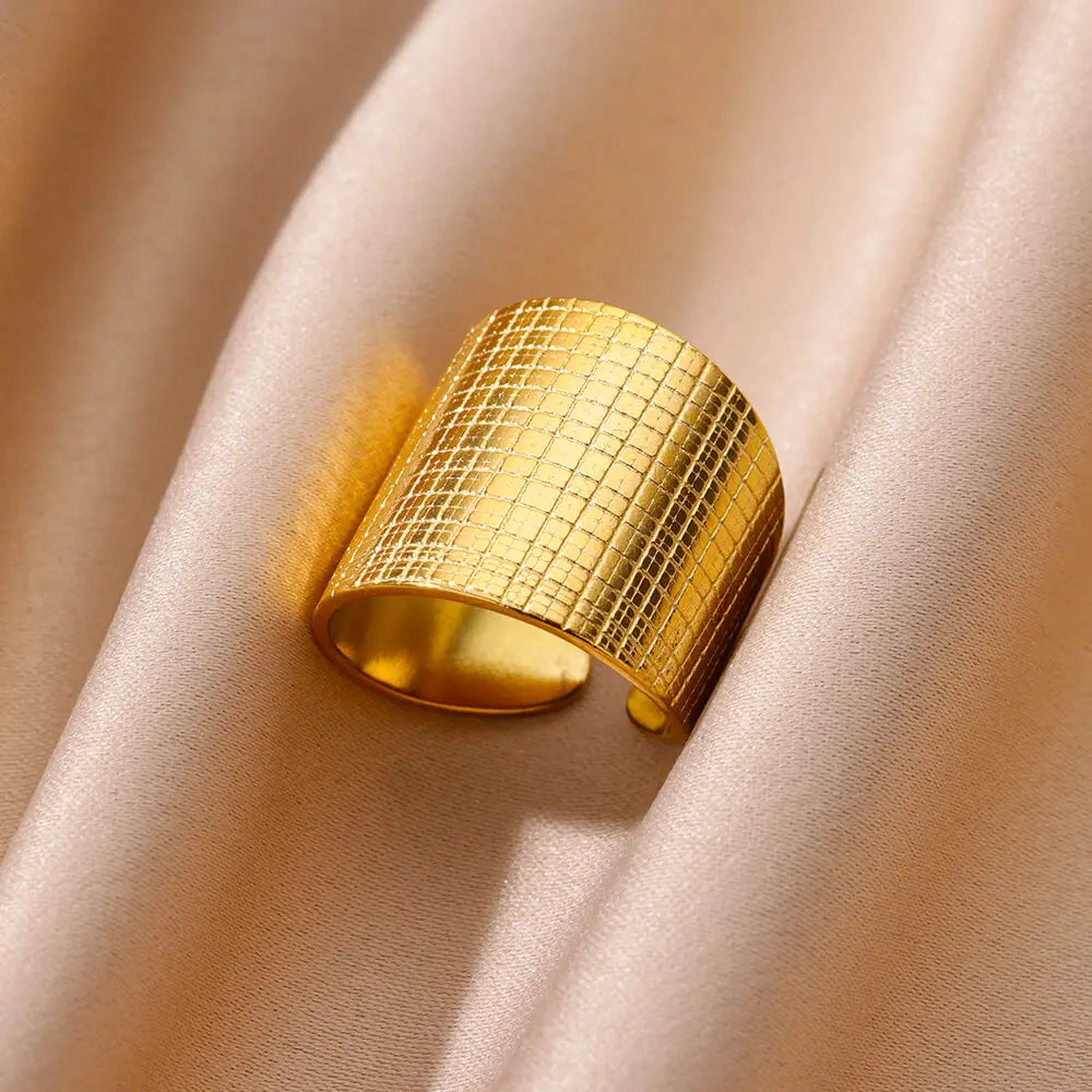 Golden Aura Statement Ring Collection