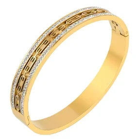 Luxe Geo Crystal Bangle