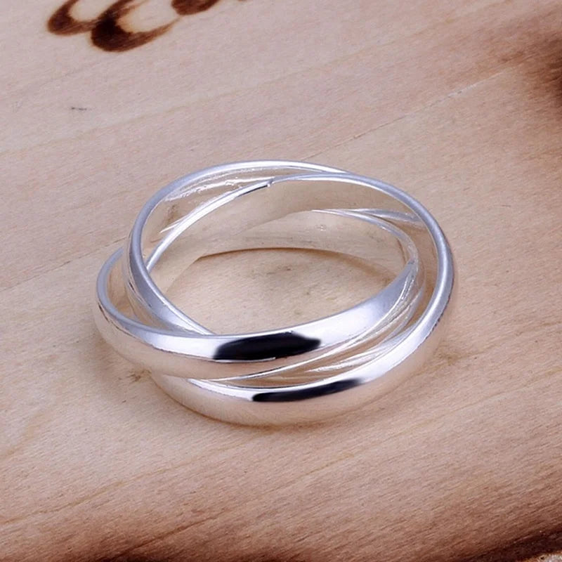 SilverFlow Intertwined Ring