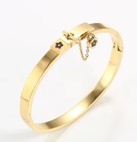 Luxe Geo Crystal Bangle