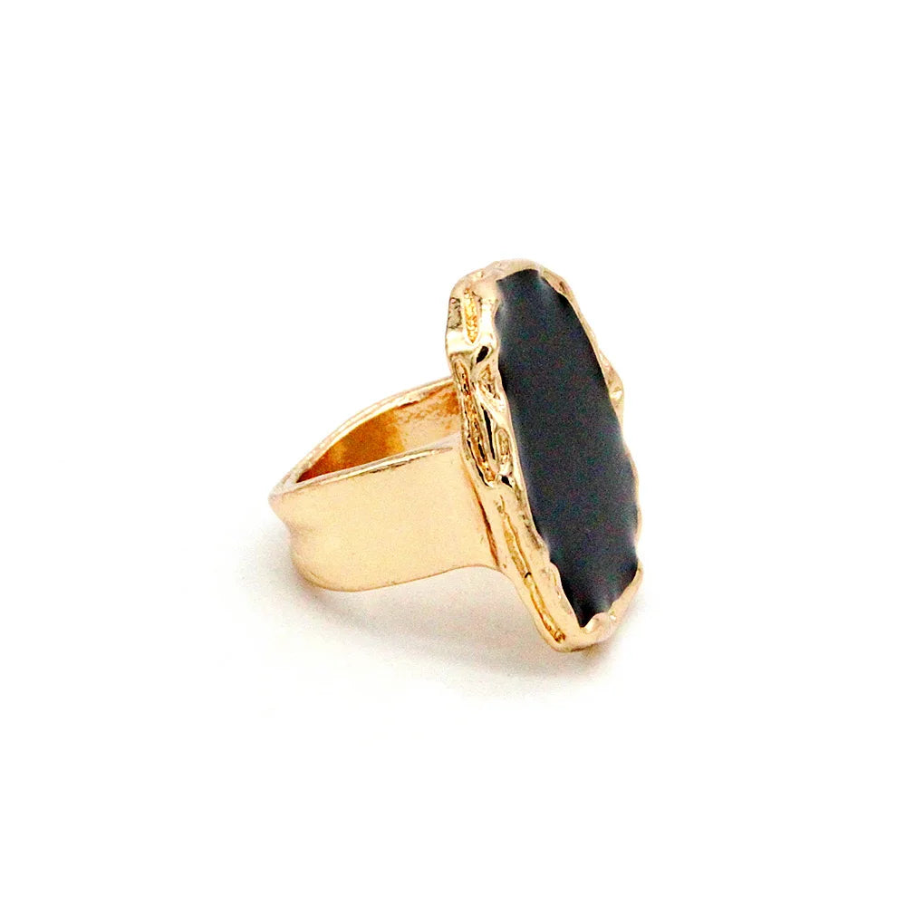Obsidian Eclipse Statement Ring