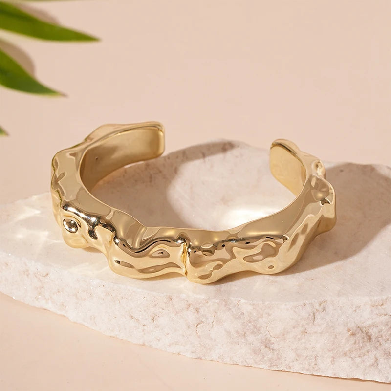 Wavy Luxe Cuff Bracelet