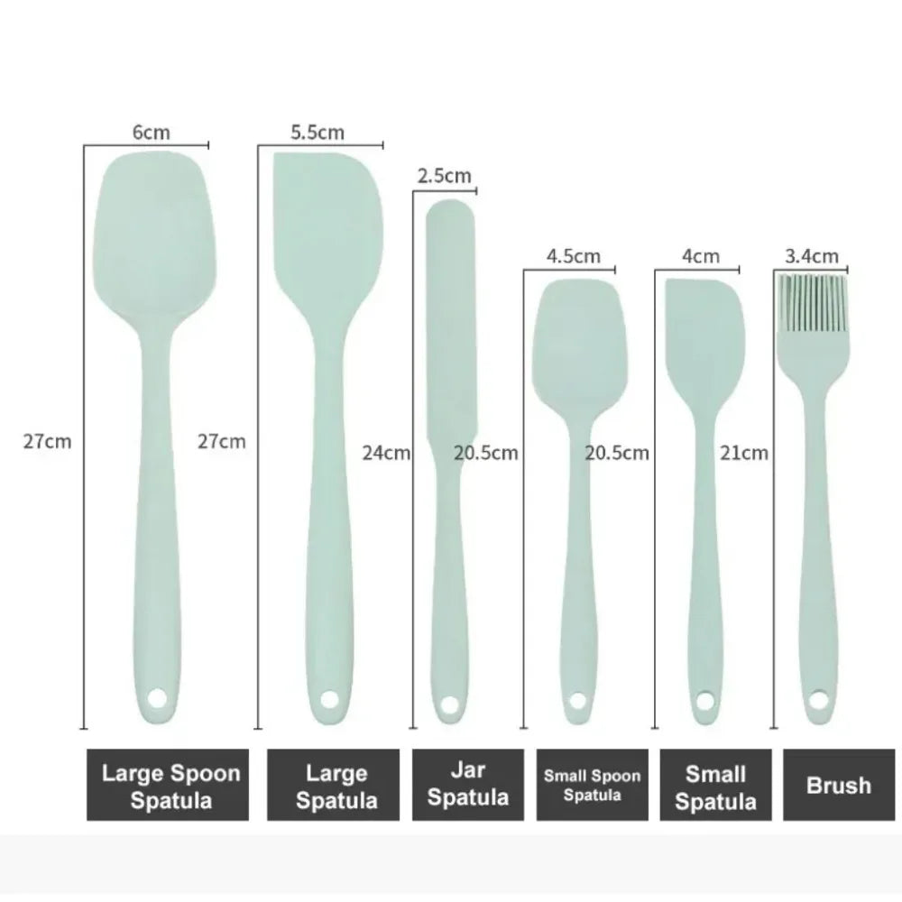 MintFlex Silicone Kitchen Utensil Set – 7 Pieces