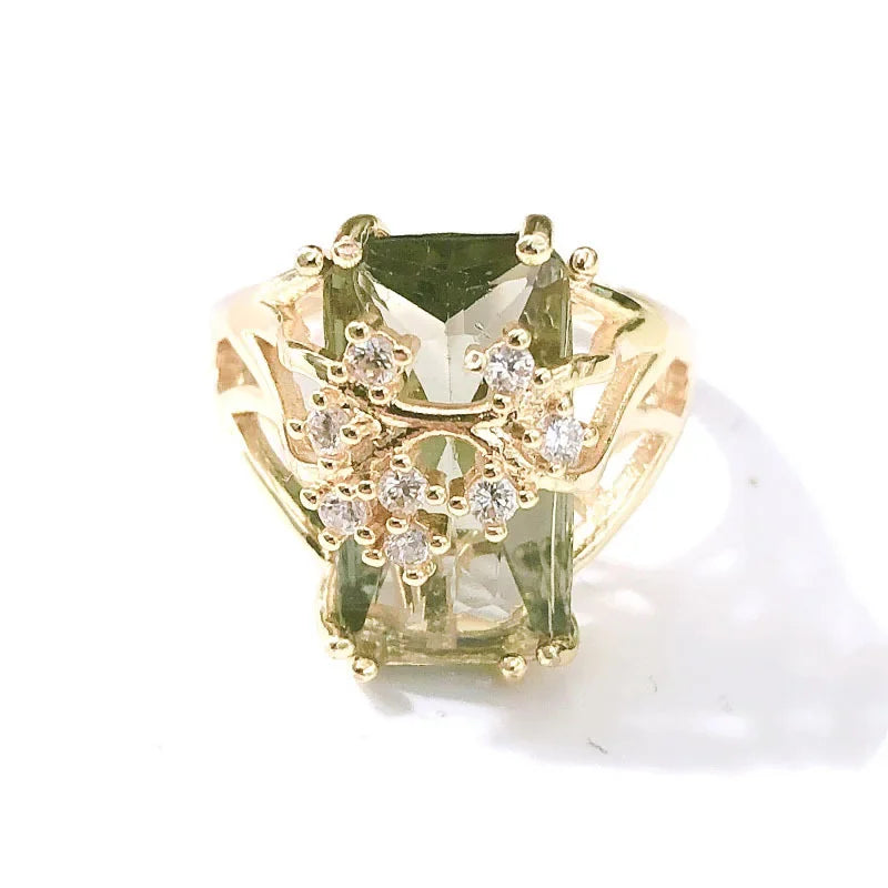 Aurora Verde Statement Ring