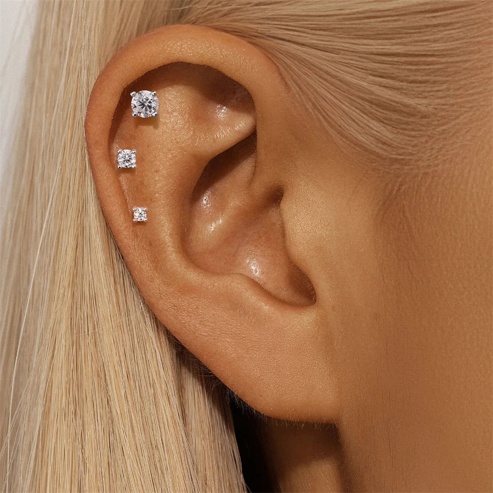 CrystalGlow Ear Set – Multi-Piercing Edition