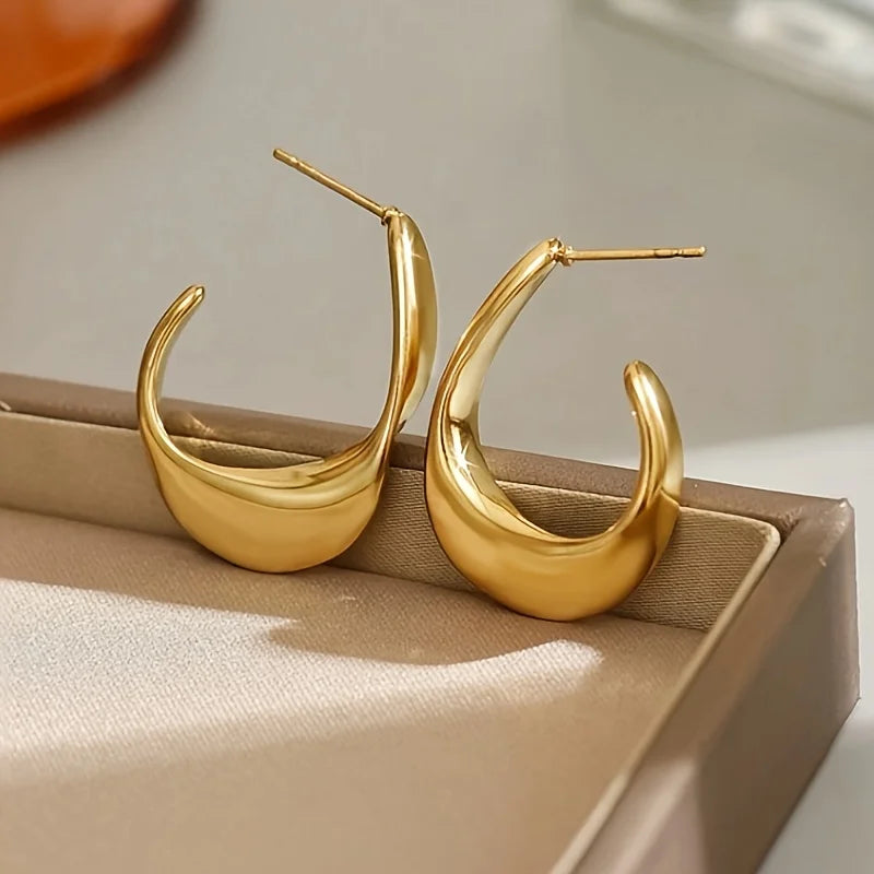 Aurora Wave Hoop Earrings