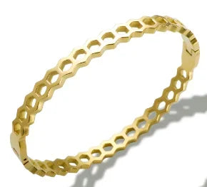 Luxe Five-Stone Crystal Bangle