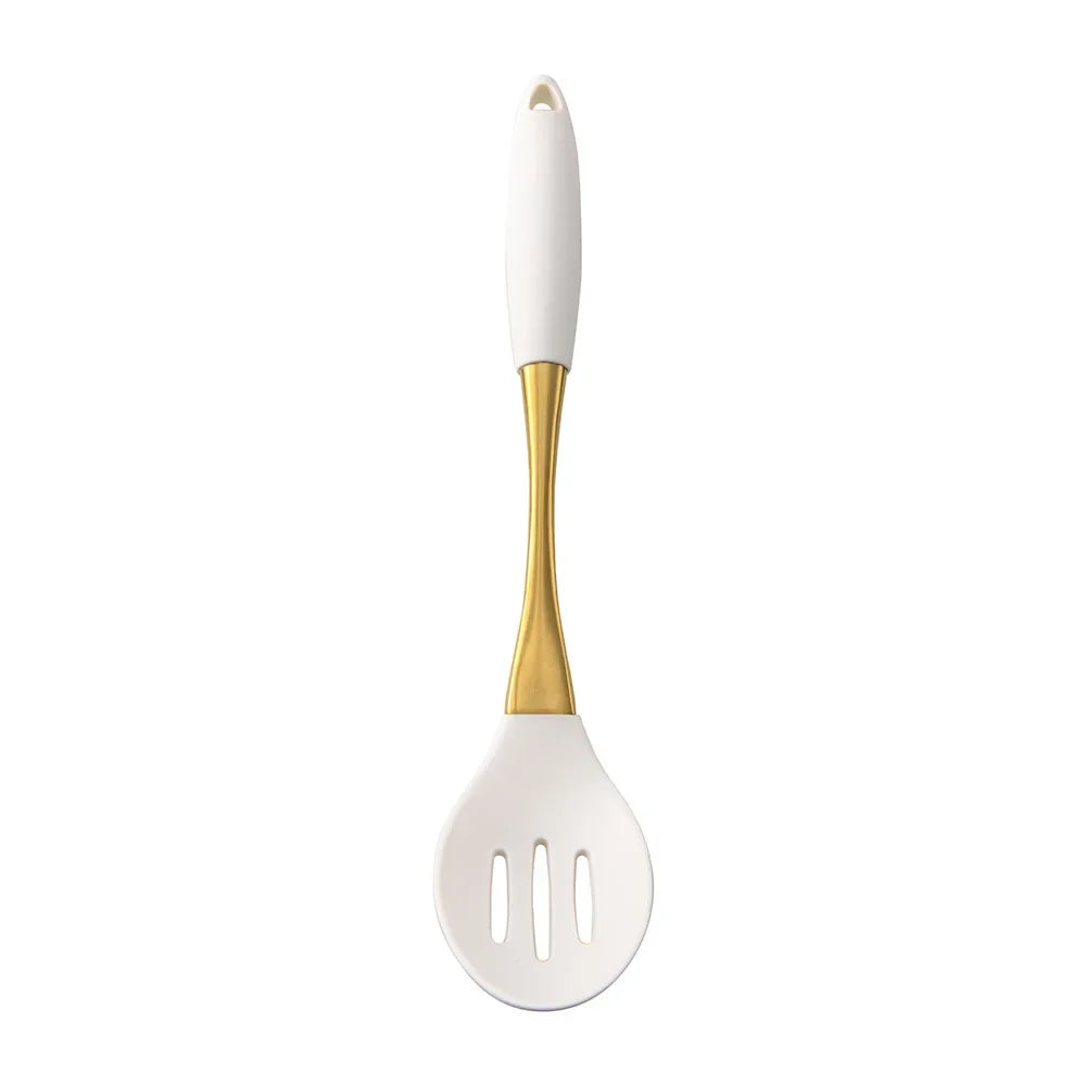 LuxeGold Silicone Kitchen Utensil Set