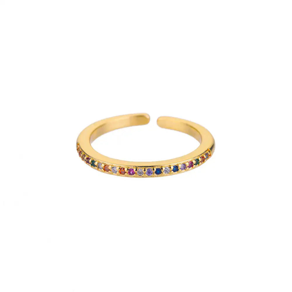 AuroraGem Adjustable Eternity Ring