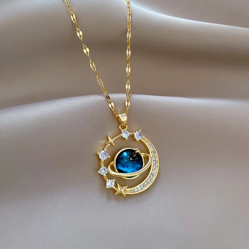 Cosmic Moonlight Duo Necklace