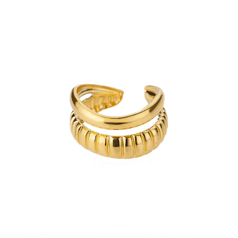 Golden Aura Statement Ring Collection