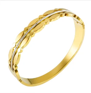 Luxe Geo Crystal Bangle