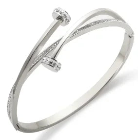 Luxe Geo Crystal Bangle