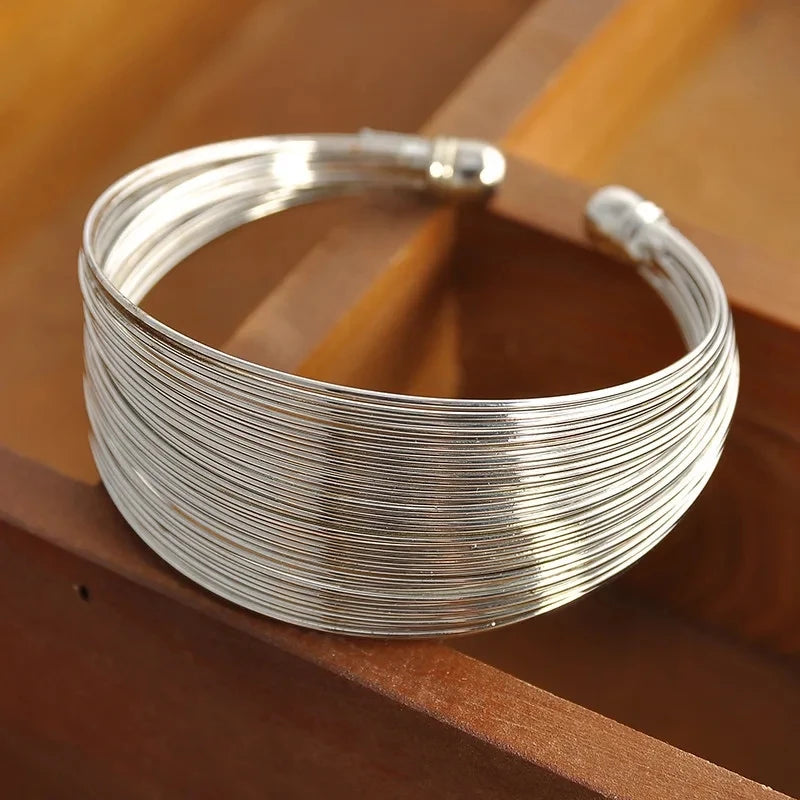 Metallic Harmony Wire Cuff
