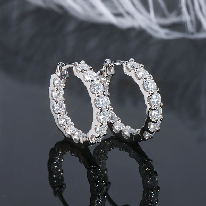 Crystal Luxe Hoop Earrings