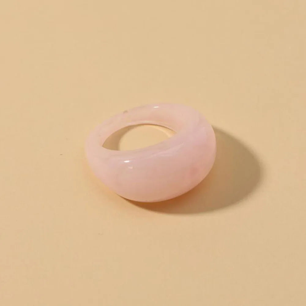 CreamStone Minimalist Dome Ring