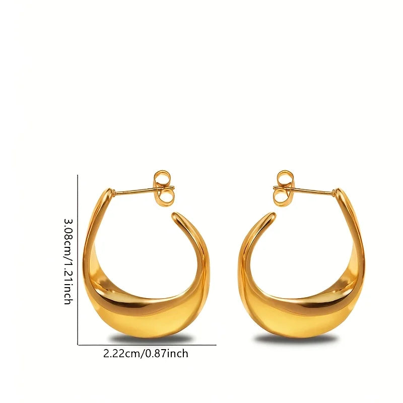 Aurora Wave Hoop Earrings