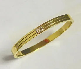 Luxe Five-Stone Crystal Bangle