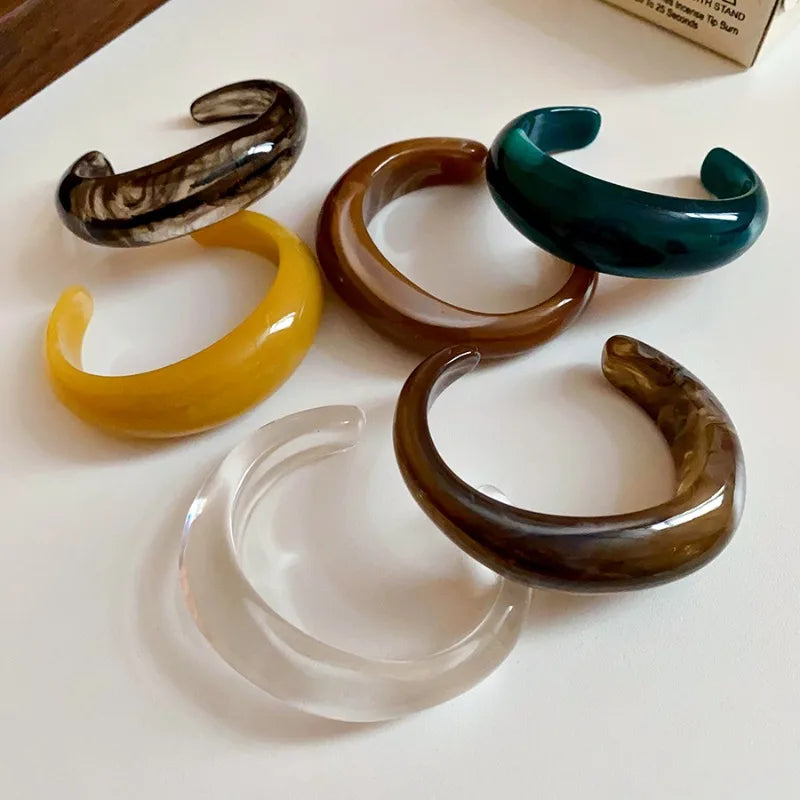 Marble Aura Open Bangle Collection