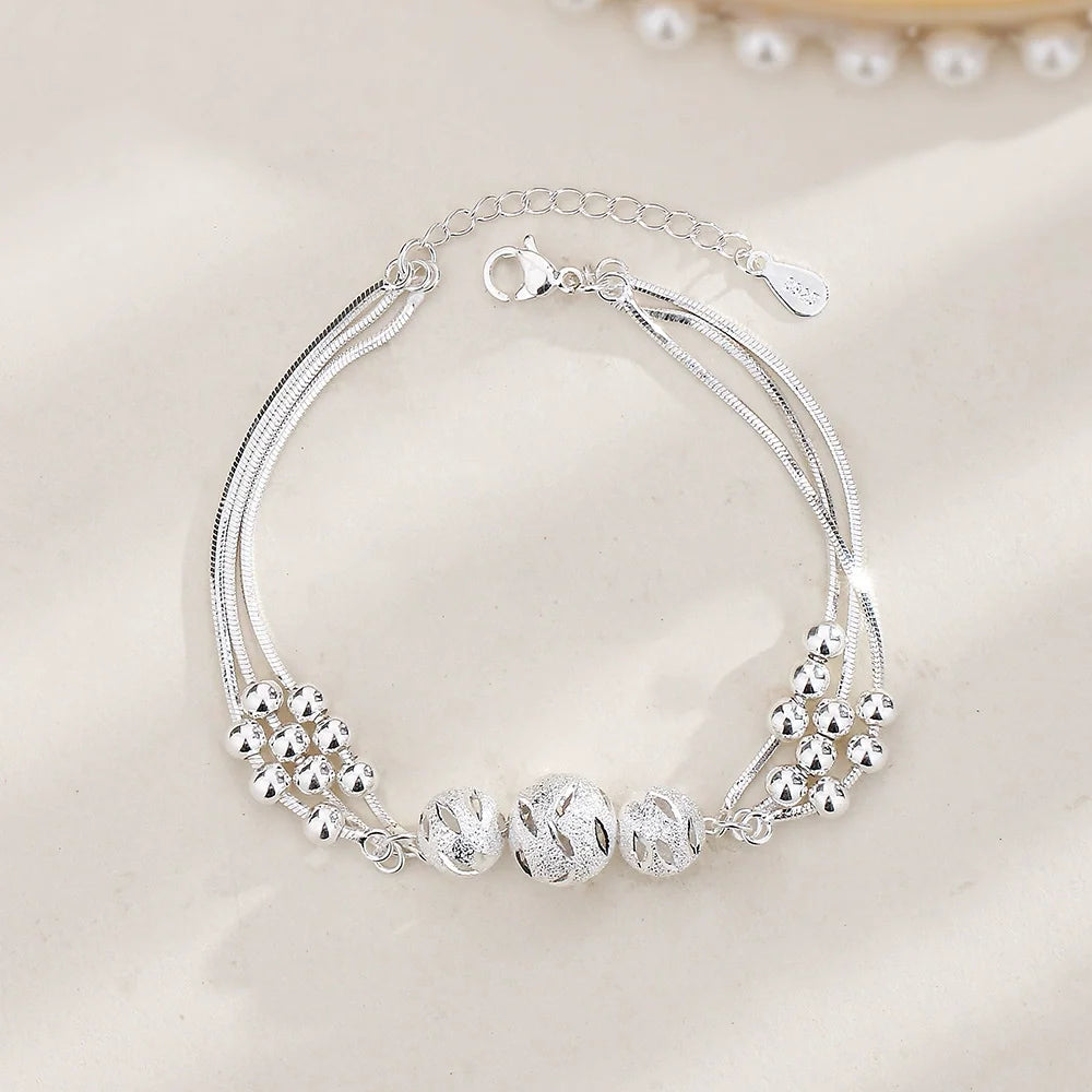 Silver Serenity Multi-Strand Bracelet