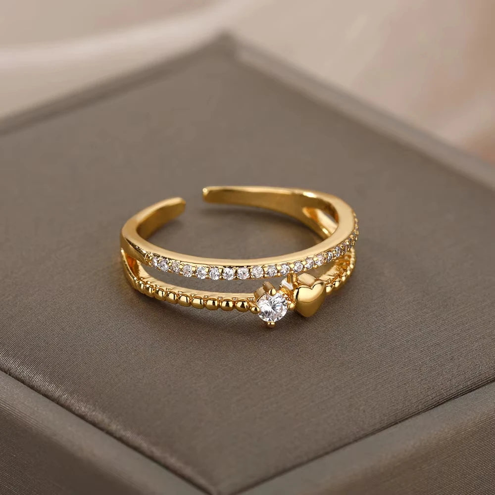 Aurora Luxe Gold Ring Collection