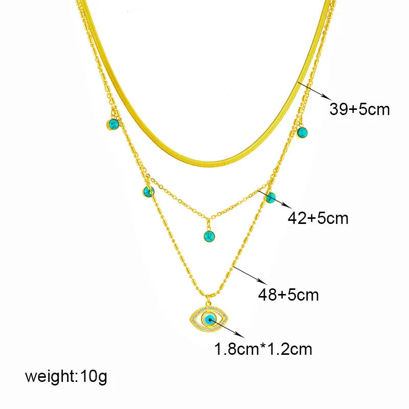 Golden Charm Layered Necklace Collection”