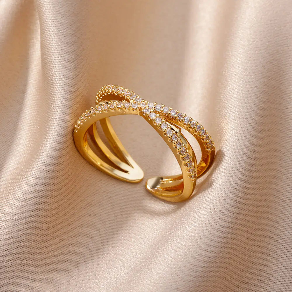 Aurora Luxe Gold Ring Collection