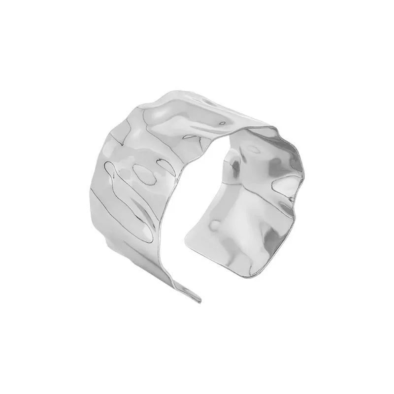 Golden Ribbon Sculpted Cuff